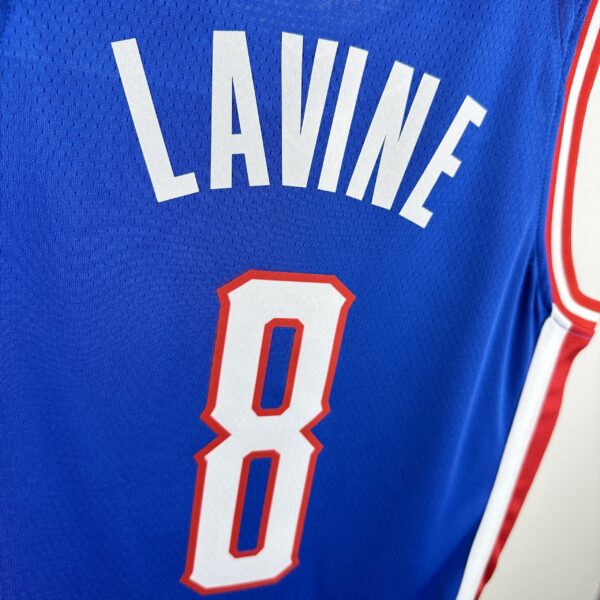Camiseta Regata Basquete NBA Sacramento Kings 8 Lavine City Edition 2025 Azul Nike - Imagem 7