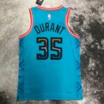 Camiseta Regata Basquete NBA Phoenix Suns 35 Durant City Edition 2025 Azul Nike - Imagem 16