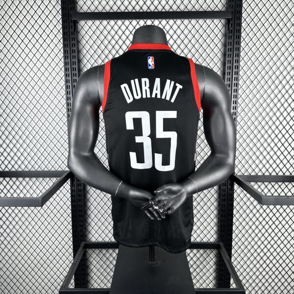 b78b1069 Camiseta Regata Basquete NBA Houston Rockets 7 Durant Statement Edition Preta 2025 Jordan - Imagem 2