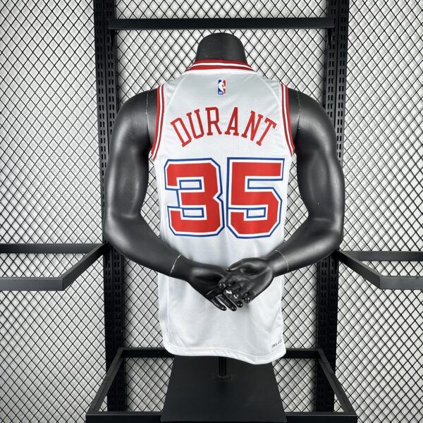 bbeffbec Camiseta Regata Basquete NBA Houston Rockets City Hi-Town 7 Durant Edition Branca 2025 Nike - Imagem 2