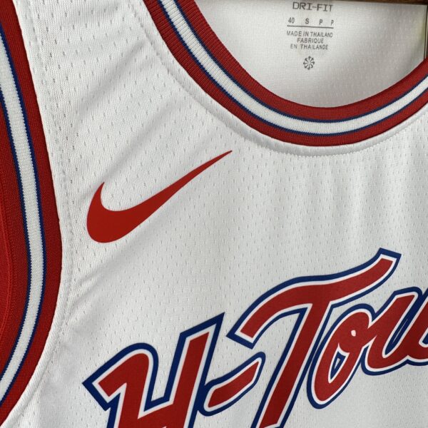 bfe9cf05 Camiseta Regata Basquete NBA Houston Rockets City Hi-Town 7 Durant Edition Branca 2025 Nike - Imagem 4
