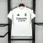 Camisa Real Madrid Home Versão Torcedor 2025/2026 Adidas Branca