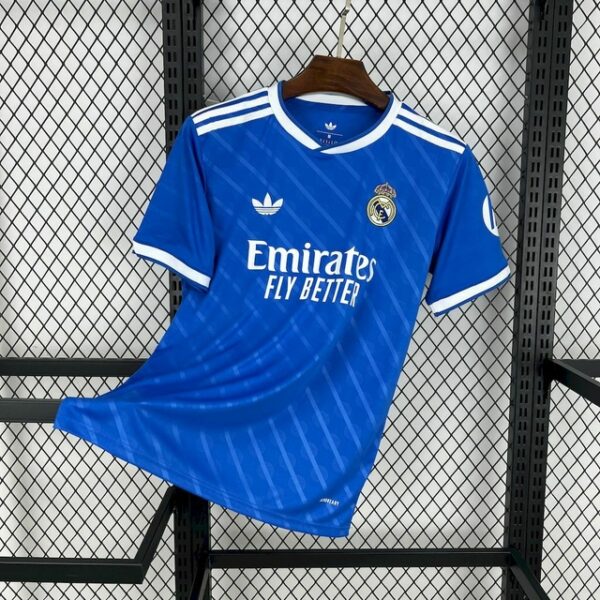Camisa Real Madrid Third Versão Torcedor 2025/2026 Adidas Azul - Imagem 1
