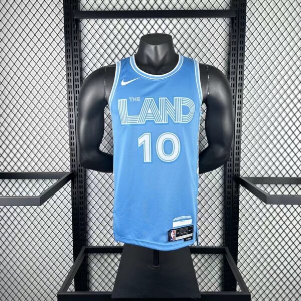 dbc2c945 Camiseta Regata NBA Cleveland Cavaliers 10 Garland City Edition 2025 Azul Nike - Imagem 1