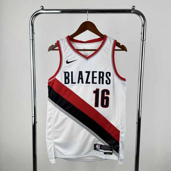 Camiseta Regata Basquete NBA Portland Trail Blazers Association Edition 2025 Branca Nike - Imagem 10