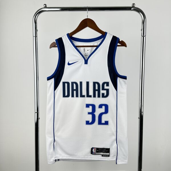Camiseta Regata NBA Dallas Mavericks 32 Flagg Association Edition Branca 2025 Nike - Imagem 9