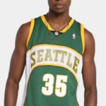 Camiseta Regata NBA Seattle Supersonics 35 Durant Mitchell & Ness Verde 2007/08 - Imagem 9
