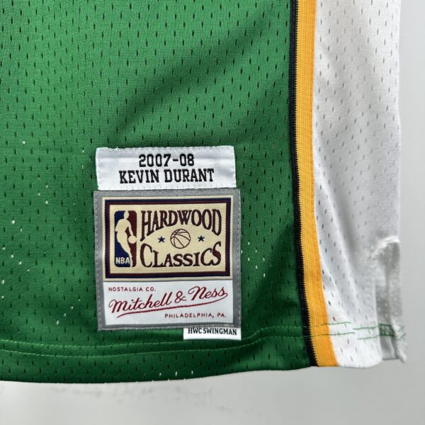 Camiseta Regata NBA Seattle Supersonics 35 Durant Mitchell & Ness Verde 2007/08 - Imagem 5