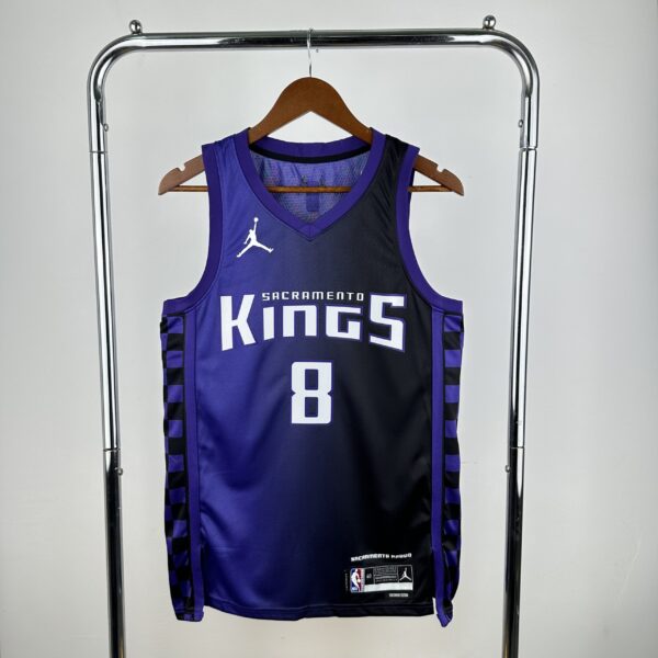 Camiseta Regata Basquete NBA Sacramento Kings 8 Lavine Statement Edition 2025 Roxa Jordan - Imagem 1