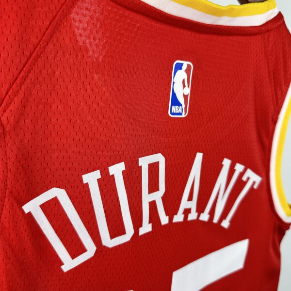 fad186a7 Camiseta Regata Basquete NBA Retrô Houston Rockets City 7 Durant Edição Anos 90 Vermelha 2025 Nike - Imagem 6