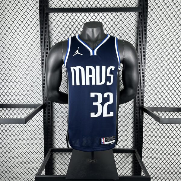 fbfb78bf Camiseta Regata NBA Dallas Mavericks 32 Flagg Statement Edition Azul Marinho 2025 Jordan - Imagem 1