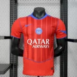 Camisa Paris Saint-Germain - PSG Third Versão Jogador 25/2026 Nike - Edição Total 90 - Vermelha