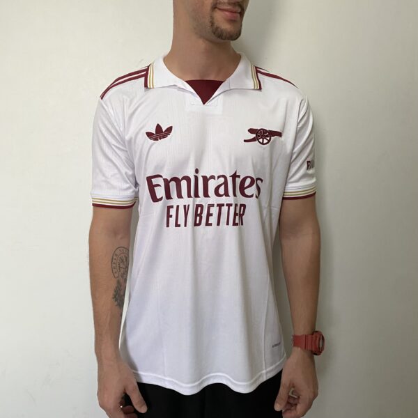 IMG_5683 Camisa Arsenal Third Versão Torcedor 25/2026 Branca Adidas - Imagem 2