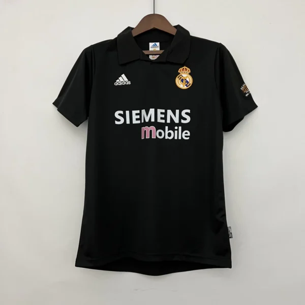 VASEFGSGWEG Camisa Retrô Real Madrid Away Ronaldo 11 - 2002/2003 Adidas Preta - Imagem 16