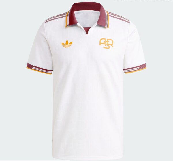 adidas as roma edit (1) Camisa Roma Third Concept Versão Torcedor 25/2026 Branca Adidas - Imagem 1