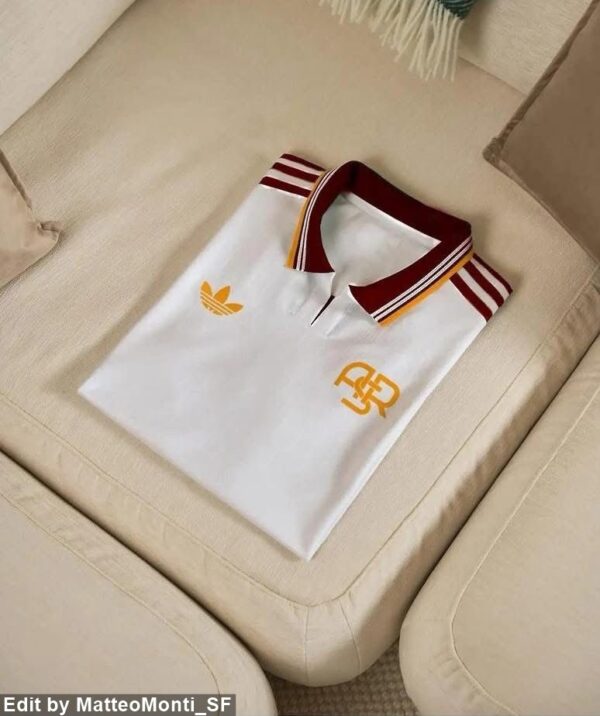 adidas as roma edit (7) Camisa Roma Third Concept Versão Torcedor 25/2026 Branca Adidas - Imagem 3