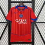 Camisa Paris Saint-Germain - PSG Third Versão Torcedor 25/2026 Nike - Edição Total 90 - Vermelha