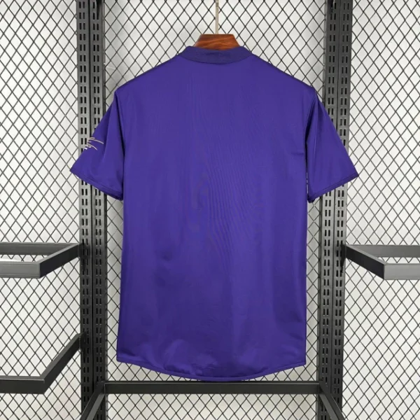 kweporh io4wjie Camisa Retrô Real Madrid Third Dupla Face 2002/2003 Adidas Roxa & Branca - Imagem 8