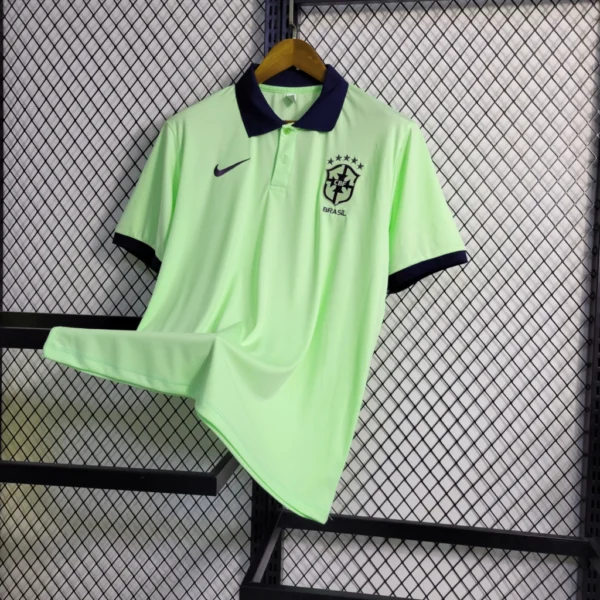 Camisa Brasil Seleção Brasileira Versão Torcedor Polo Verde 23/2024 Nike - Imagem 2