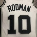 Camiseta Regata NBA San Antonio Spurs 10 Dennis Rodman Mitchell & Ness Branca 1993/94 - Imagem 13