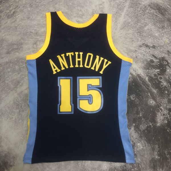 3b50dab8 Camiseta Regata NBA Denver Nuggets 15 Carmelo Anthony Mitchell & Ness Azul 2006/07 - Imagem 17