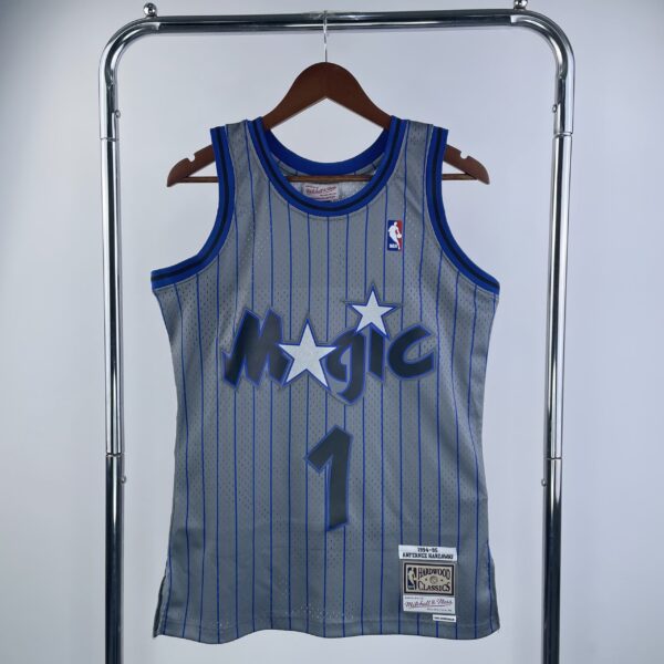 3f41fc8f Camiseta Regata NBA Orlando Magic 1 Penny Hardaway Mitchell & Ness Cinza 1994/95 - Imagem 1