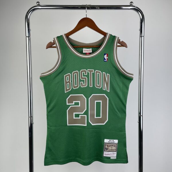 64275bb5 Camiseta Regata NBA Boston Celtics Ray 20 Allen Mitchell & Ness Verde 2007/08 - Imagem 1