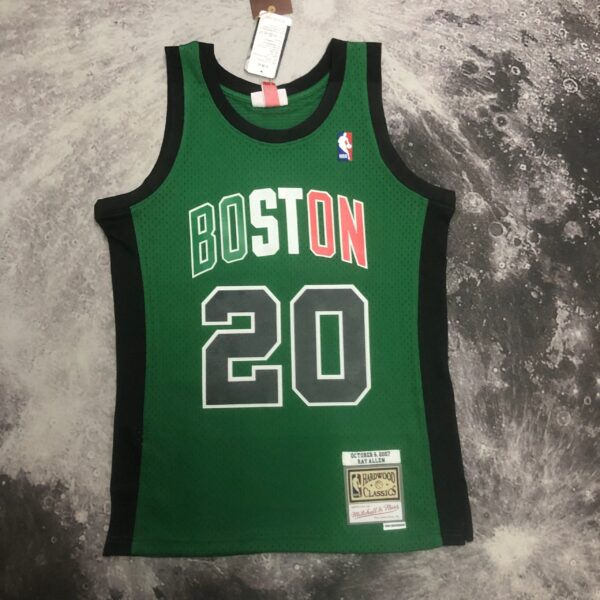 72503534 Camiseta Regata NBA Boston Celtics Ray 20 Allen Mitchell & Ness Verde 2007/08 - Imagem 16