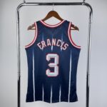 Camiseta Regata NBA Houston Rockets 3 Steve Francis Mitchell & Ness Azul 1999/2000 - Imagem 10
