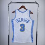 Camiseta Regata NBA Denver Nuggets 3 Allen Iverson Mitchell & Ness Branca 2006/07 - Imagem 2
