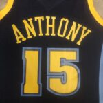 Camiseta Regata NBA Denver Nuggets 15 Carmelo Anthony Mitchell & Ness Azul 2006/07 - Imagem 3