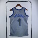 Camiseta Regata NBA Orlando Magic 1 Penny Hardaway Mitchell & Ness Cinza 1994/95 - Imagem 9