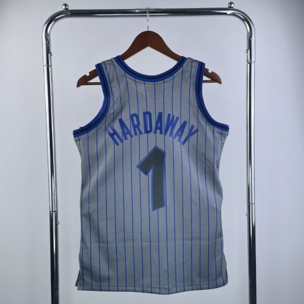 Camiseta Regata NBA Orlando Magic 1 Penny Hardaway Mitchell & Ness Cinza 1994/95 - Imagem 9