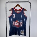 Camiseta Regata NBA Houston Rockets 3 Steve Francis Mitchell & Ness Azul 1999/2000