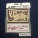 Camiseta Regata NBA Denver Nuggets 15 Carmelo Anthony Mitchell & Ness Azul 2006/07 - Imagem 10