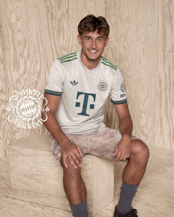 Camisa-Oktoberfest-Bayern-de-Munique-2025-adidas-1 Camisa Bayern Munique Oktoberfest Versão Torcedor 25/2026 Adidas Off-White - Imagem 6