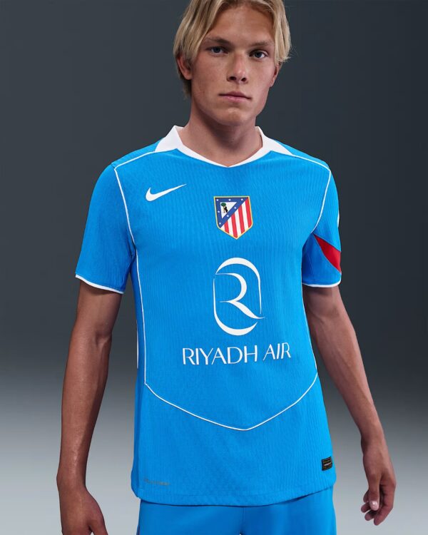 UAMwWfCcXye9DST Camisa Atletico de Madrid Third Versão Jogador - Total 90 - 25/2026 Azul Nike - Imagem 5