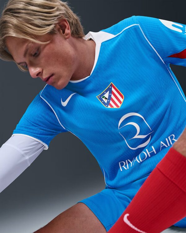VznZQARApePNQFg Camisa Atletico de Madrid Third Versão Jogador - Total 90 - 25/2026 Azul Nike - Imagem 6