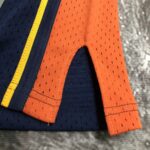 Camiseta Regata NBA Golden State Warriors 30 Stephen Curry Mitchell & Ness Azul Marinho 2009/10 - Imagem 12