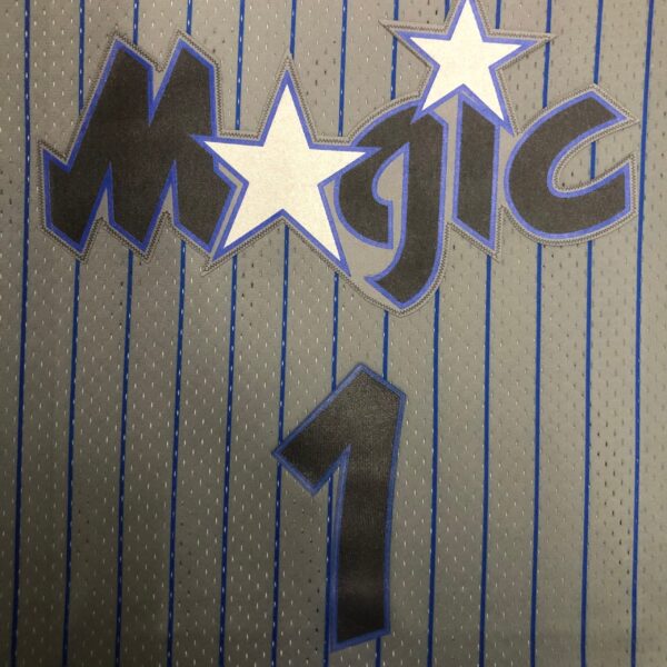 Camiseta Regata NBA Orlando Magic 1 Penny Hardaway Mitchell & Ness Cinza 1994/95 - Imagem 2