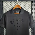 Camisa Retrô Seleção Brasileira - Brasil All Black – Preta 2014 Nike - Imagem 3