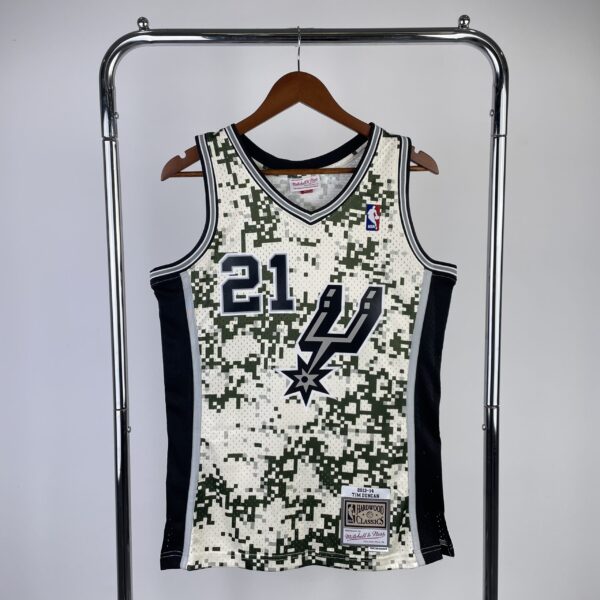 Camiseta Regata NBA San Antonio Spurs 21 Tim Duncan Mitchell & Ness 2013/14 - Imagem 1