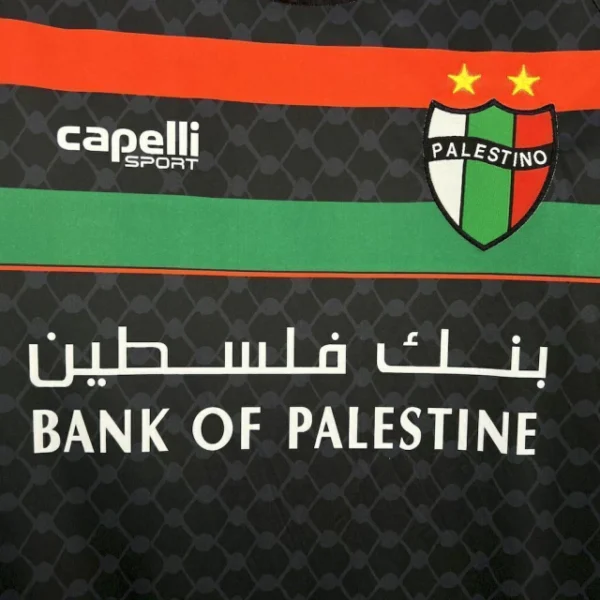 greçgmergie (6) Camisa Palestino Away Versão Torcedor 2025/2026 Preta - Imagem 2