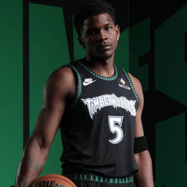 minnesota-timberwolves-2025-26-classic-jersey Camiseta Regata Basquete NBA Minnesota Timberwolves Classic Edition Preta 25/2026 Nike - Imagem 1