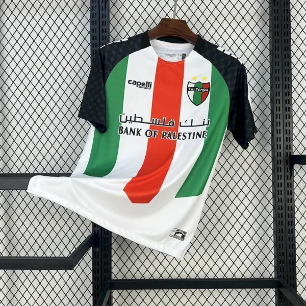 niofewnnfwen Camisa Palestino Home Versão Torcedor 2025/2026 Branca - Imagem 1