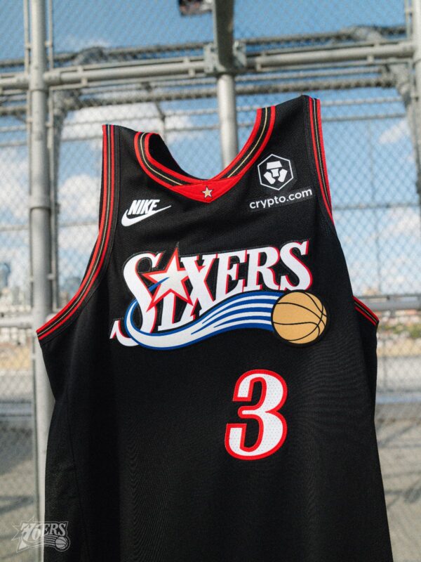 philadelphia-76ers-2025-26-classic-jersey Camiseta Regata Basquete NBA Philadelphia 76ers Sixers Classic Edition Preta 25/2026 Nike - Imagem 1