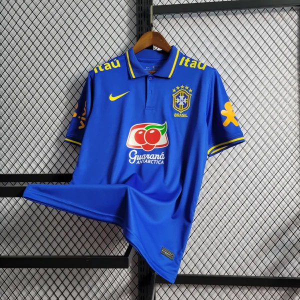 Camisa Brasil Seleção Brasileira Versão Torcedor Viagem 2017/2018 Azul Nike - Imagem 2