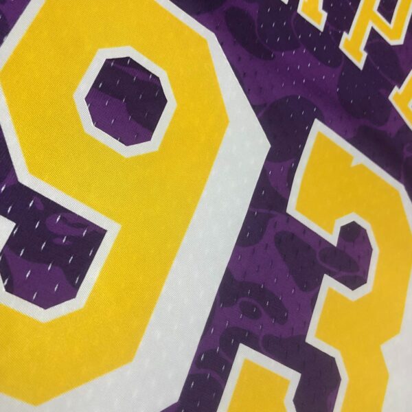 0e4ef342 Camiseta Regata NBA Los Angeles Lakers BAPE Mitchell & Ness Roxo 1993 - Imagem 13