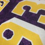 Camiseta Regata NBA Los Angeles Lakers BAPE Mitchell & Ness Roxo 1993 - Imagem 16