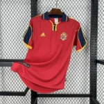 Camisa Retrô Clássica Seleção Espanha Home 1998 Vermelha Adidas